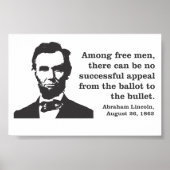 Abraham Lincoln Democracy Poster ポスター (正面)