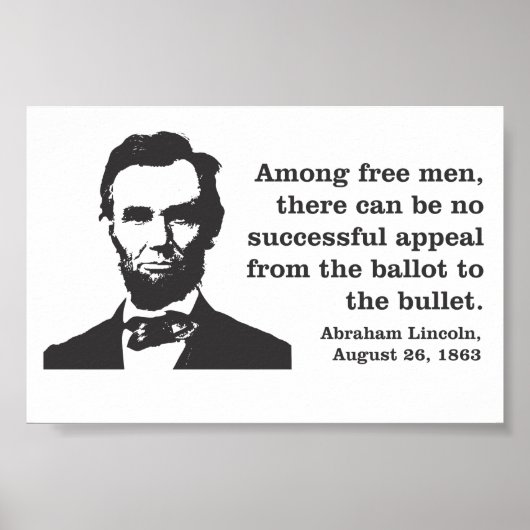 Abraham Lincoln Democracy Poster ポスター (正面)