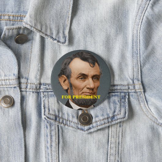 Abraham Lincoln For President Button 缶バッジ (インサイチュ)