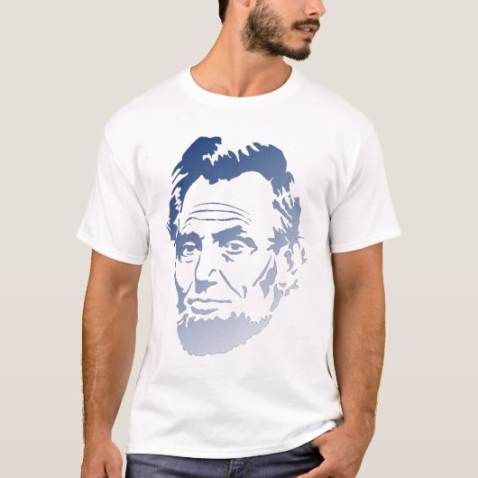 Abraham Lincoln In blue and white – シャツ (正面)
