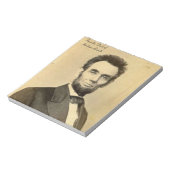 Abraham Lincoln Notepadのデスクから ノートパッド (回転)