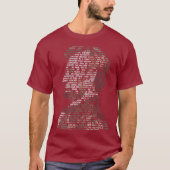 Abraham Lincoln Portrait Gettysburg Address Tシャツ (正面)
