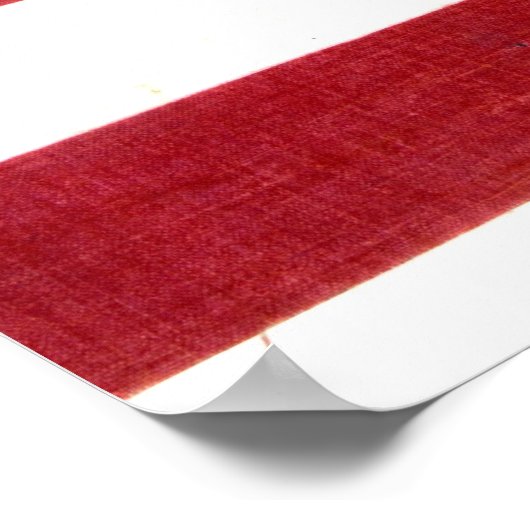 Abraham Lincoln Presidential Campaign Flag 1860 ポスター (角)