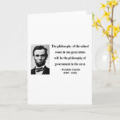 Abraham Lincoln Quote 11b カード (黄色い花)