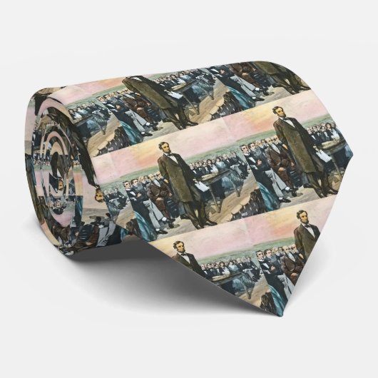 Abraham Lincoln Recites the Gettysburg Address ネクタイ (ロール)