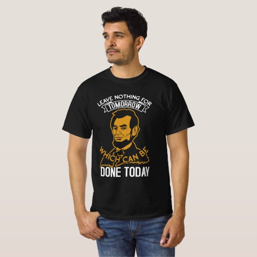Abraham Lincoln Shirt Tシャツ (正面フル)