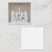 Abraham Lincoln Statue スクエア名刺 (正面/裏面)