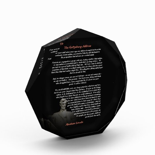 Abraham Lincoln - The Gettysburg Address フォトブロック (左)