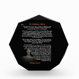 Abraham Lincoln - The Gettysburg Address フォトブロック