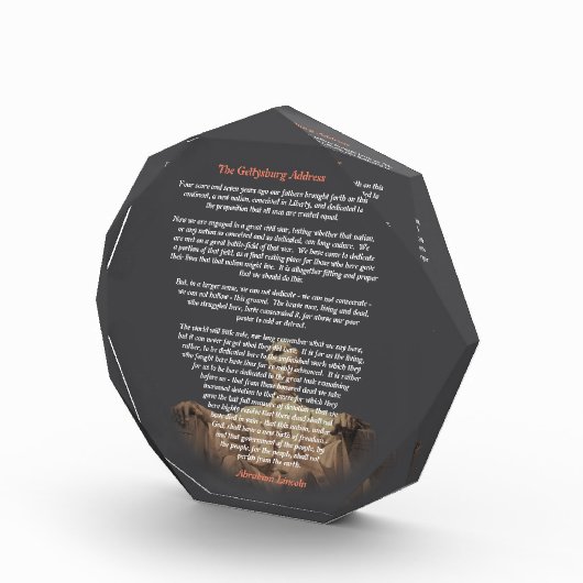 Abraham Lincoln - The Gettysburg Address フォトブロック (右)