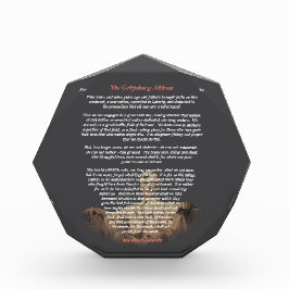 Abraham Lincoln - The Gettysburg Address フォトブロック