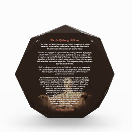 Abraham Lincoln - The Gettysburg Address フォトブロック