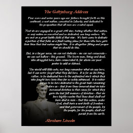 Abraham Lincoln - The Gettysburg Address ポスター