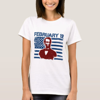 Abraham Lincoln USA President Flagge Tシャツ