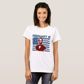 Abraham Lincoln USA President Flagge Tシャツ (正面フル)
