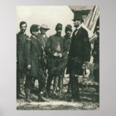 Abraham Lincoln with Troops 1862 ポスター (正面)