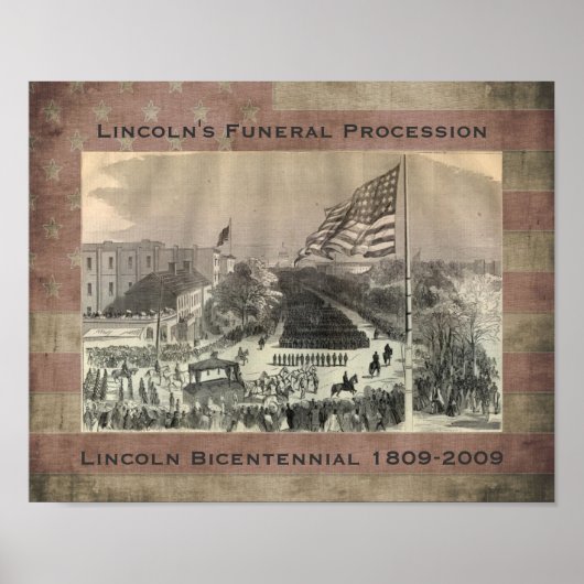 Abraham Lincoln's Funeral Procession ポスター (正面)