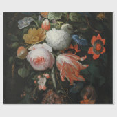 Abraham Mignon -ぶら下がった花の花束 ラッピングペーパー (フラット)