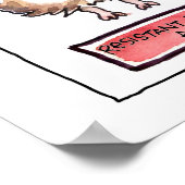 Abrahamster 3パネル漫画ポスタープリント ポスター (角)