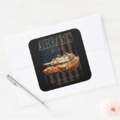 Abrams M1A2 MBT統一された州主戦車 スクエアシール (封筒)