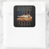 Abrams M1A2 MBT統一された州主戦車 スクエアシール (バッグ)