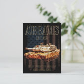 Abrams M1A2 MBT統一された州主戦車 ポストカード (スタンド正面)