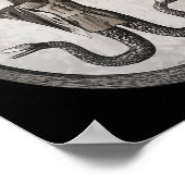 Abraxas Esoteric Gnostic Symbolオカルトリツ異教のア ポスター (角)