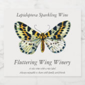 Abraxas grossulariata – マグパイガきらめくス スパークリングワインラベル (シングルラベル)