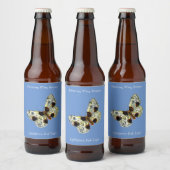 Abraxas sylvata - The Clouded Magpie Moth Beer Bot ビールラベル (ボトル)