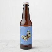 Abraxas sylvata - The Clouded Magpie Moth Beer Bot ビールラベル (正面)