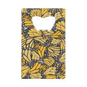 Abrebotellas acero inoxidable estampado mariposa クレジットカード栓抜き (正面)