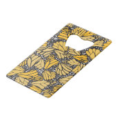 Abrebotellas acero inoxidable estampado mariposa クレジットカード栓抜き (正面アングル)
