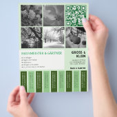 Abriss Flyer modern klar Gartenbau チラシ (手)