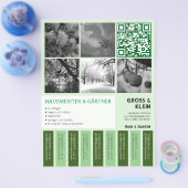 Abriss Flyer modern klar Gartenbau チラシ (シングル)