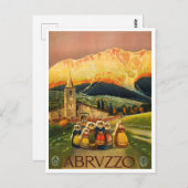 Abruzzo, Abrvzzo,イタリアのヴィンテージ旅行はがき ポストカード (正面/裏面)