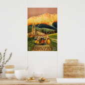 Abruzzo, Abrvzzo,イタリアのヴィンテージ旅行ポスター ポスター (キッチン)