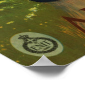 Abruzzo, Abrvzzo,イタリアのヴィンテージ旅行ポスター ポスター (角)