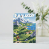 Abruzzo Italy Travel ポストカード (スタンド正面)