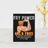 Absおもしろいエクササイズフリフランスのーズ筋肉建物ボー カード (黄色い花)