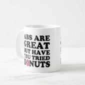 ABSに素晴らしいですが、試みられたドーナツのおもしろマグカップあります コーヒーマグカップ (正面左)