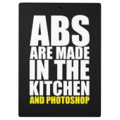 AbsはキッチンとPhotoshopで作られる – おもしろい クリップボード (裏面)