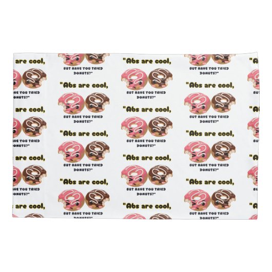 ABSはクールドーナツを試す必要がある 枕カバー (裏面)