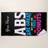 Absは素晴らしでもドーナツを試した？ ビーチタオル (正面)