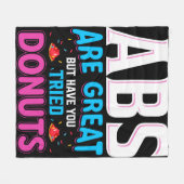 Absは素晴らしでもドーナツを試した? フリースブランケット (正面(横))