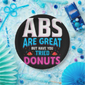 Absは素晴らしでもドーナツを試した？ ペーパープレート (パーティー)