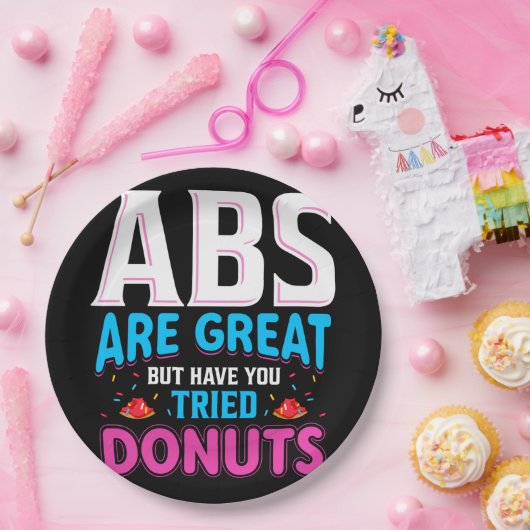 Absは素晴らしでもドーナツを試した？ ペーパープレート (パーティー)