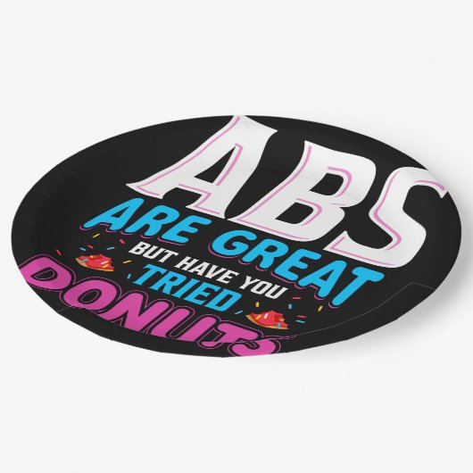 Absは素晴らしでもドーナツを試した？ ペーパープレート (アングル)