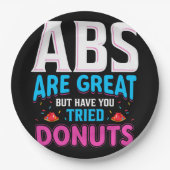 Absは素晴らしでもドーナツを試した？ ペーパープレート (正面)