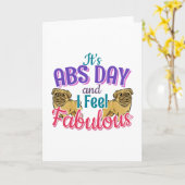 Absデイコアトレーニング – パグドッグラバー カード (黄色い花)