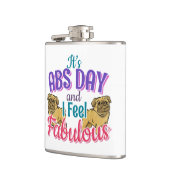 Absデイコアトレーニング – パグドッグラバー フラスク (左)